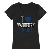 W Republic Women's I Love Shirt Washburn Ichabods 550-431