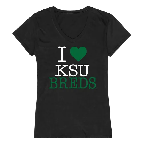 W Republic Women's I Love Shirt Kentucky State University Thorobreds 550-432