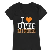 W Republic Women's I Love Shirt Utep Miners 550-434