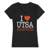 W Republic Women's I Love Shirt Texas San Antonio Roadrunners 550-435