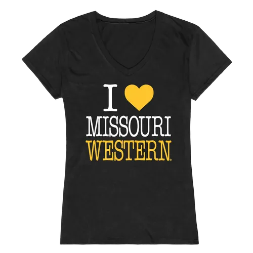 W Republic Women's I Love Shirt Missouri Western State University Griffons 550-439