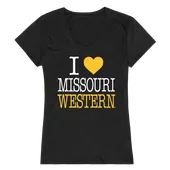 W Republic Women's I Love Shirt Missouri Western State University Griffons 550-439