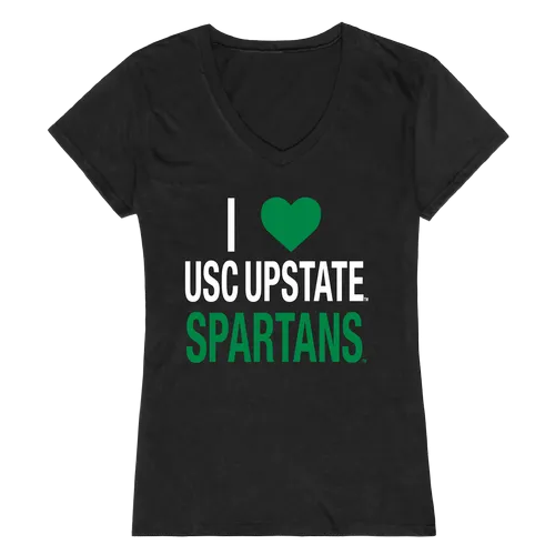 W Republic Women's I Love Shirt Usc Upstate Spartans 550-443