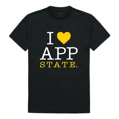 W Republic I Love Tee Shirt Appalachian State Mountaineers 551-104
