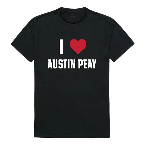 W Republic I Love Tee Shirt Austin Peay State Governors 551-105