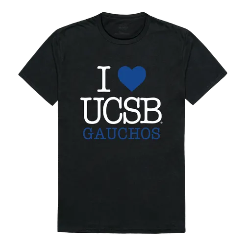 W Republic I Love Tee Shirt Uc Santa Barbara Gauchos 551-112