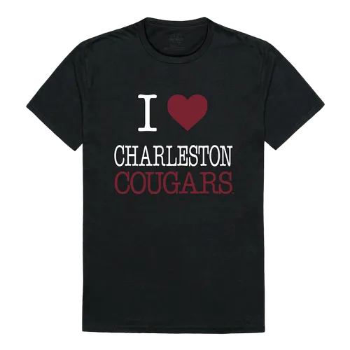 W Republic I Love Tee Shirt Charleston Cougars 551-115