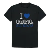 W Republic I Love Tee Shirt Creighton University Bluejays 551-118