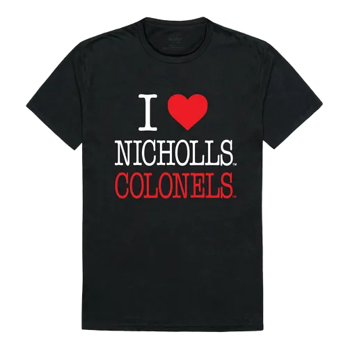 W Republic I Love Tee Shirt Nicholls State Colonels 551-138