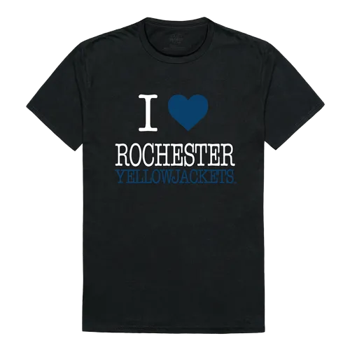 W Republic I Love Tee Shirt University Of Rochester Yellowjackets 551-146