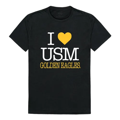 W Republic I Love Tee Shirt Southern Mississippi Golden Eagles 551-151