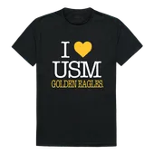 W Republic I Love Tee Shirt Southern Mississippi Golden Eagles 551-151