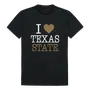 W Republic I Love Tee Shirt Texas State Bobcats 551-181
