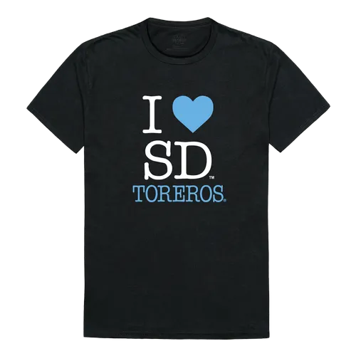 W Republic I Love Tee Shirt San Diego Toreros 551-197