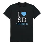 W Republic I Love Tee Shirt San Diego Toreros 551-197