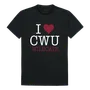 W Republic I Love Tee Shirt Central Washington Wildcats 551-213