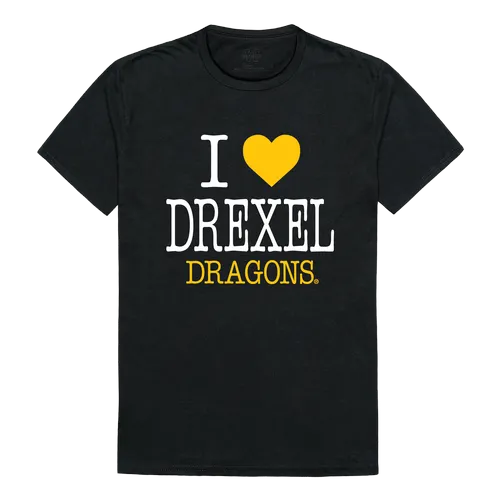 W Republic I Love Tee Shirt Drexel University Dragons 551-215