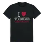 W Republic I Love Tee Shirt Tuskegee Golden Tigers 551-240