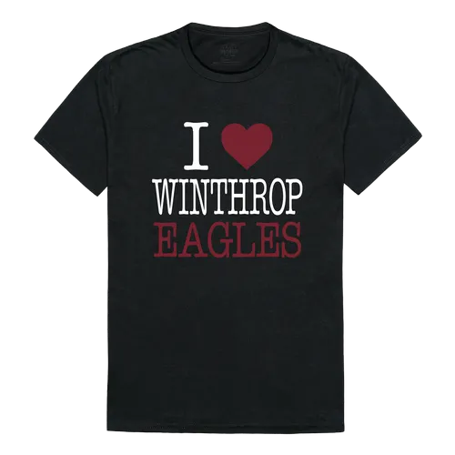 W Republic I Love Tee Shirt Winthrop Eagles 551-255