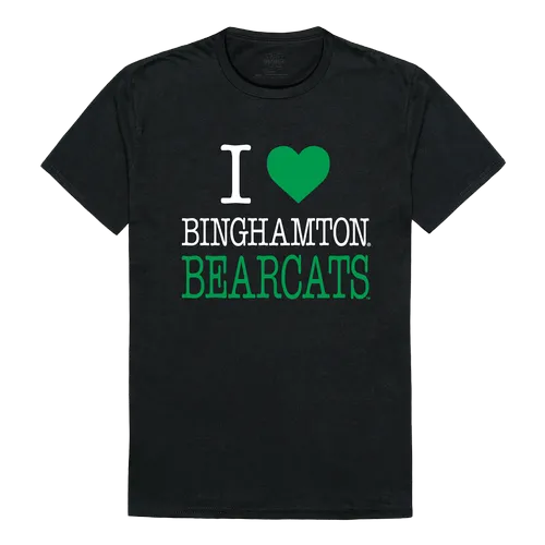 W Republic I Love Tee Shirt Binghamton University Bearcats 551-267