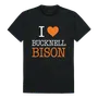 W Republic I Love Tee Shirt Bucknell University Bisons 551-273