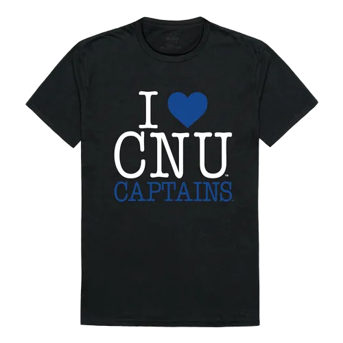 W Republic I Love Tee Shirt Christopher Newport Captains 551-279