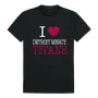 W Republic I Love Tee Shirt Detroit Mercy Titans 551-290