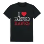 W Republic I Love Tee Shirt University Of Hartford Hawks 551-310