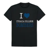 W Republic I Love Tee Shirt Ithaca College Bombers 551-316