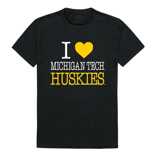 W Republic I Love Tee Shirt Michigan Tech 551-341