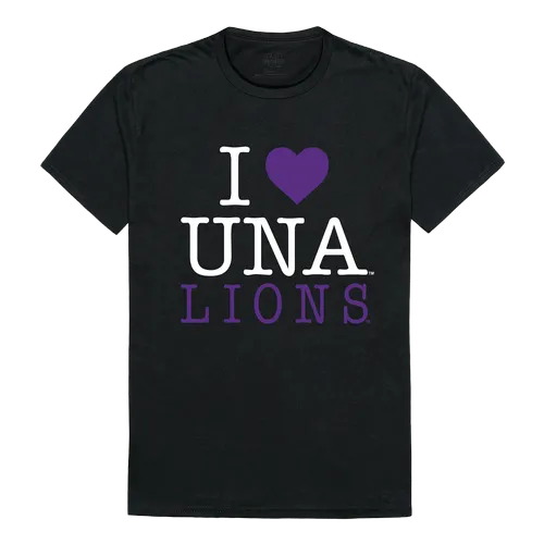 W Republic I Love Tee Shirt North Alabama Lions 551-351