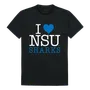 W Republic I Love Tee Shirt Nova Southeastern Sharks 551-358