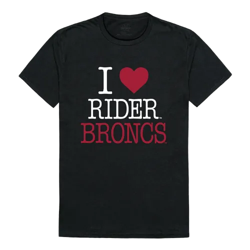 W Republic I Love Tee Shirt Rider University Broncos 551-368