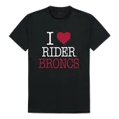 W Republic I Love Tee Shirt Rider University Broncos 551-368