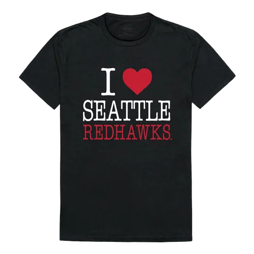 W Republic I Love Tee Shirt Seattle University Redhawks 551-378