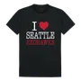 W Republic I Love Tee Shirt Seattle University Redhawks 551-378