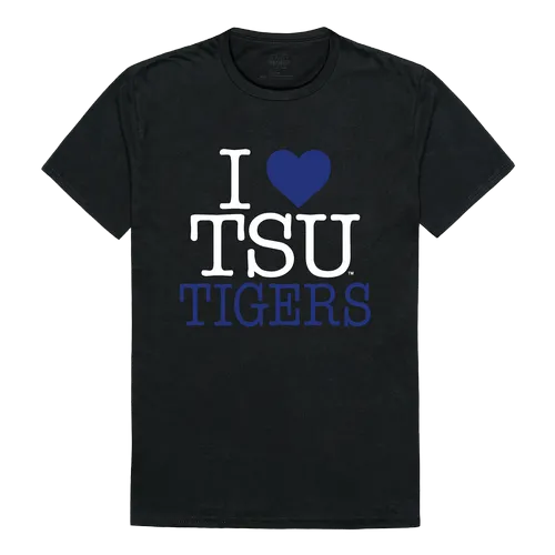 W Republic I Love Tee Shirt Tennessee State University Tigers 551-390