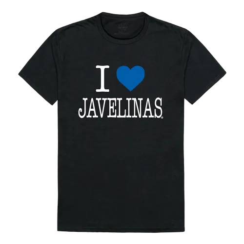 W Republic I Love Tee Shirt Texas A&M Kingsville Javelinas 551-392