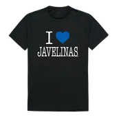 W Republic I Love Tee Shirt Texas A&M Kingsville Javelinas 551-392