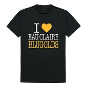 W Republic I Love Tee Shirt Wisconsin Eau Claire Blugolds 551-409