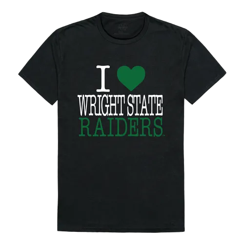 W Republic I Love Tee Shirt Wright State University Raiders 551-416