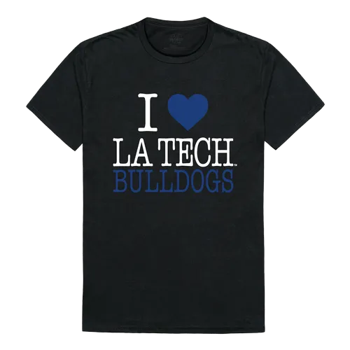 W Republic I Love Tee Shirt Louisiana Tech Bulldogs 551-419