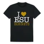W Republic I Love Tee Shirt Emporia State University Hornets 551-423