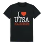 W Republic I Love Tee Shirt Texas San Antonio Roadrunners 551-435