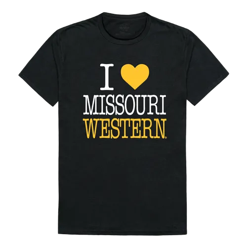 W Republic I Love Tee Shirt Missouri Western State University Griffons 551-439