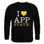 W Republic I Love Crewneck Sweatshirt Appalachian State Mountaineers 552-104