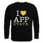 W Republic I Love Crewneck Sweatshirt Appalachian State Mountaineers 552-104
