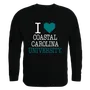W Republic I Love Crewneck Sweatshirt Coastal Carolina Chanticleers 552-116