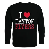 W Republic I Love Crewneck Sweatshirt Dayton Flyers 552-119