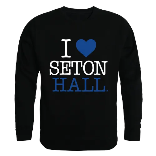 W Republic I Love Crewneck Sweatshirt Seton Hall Pirates 552-147